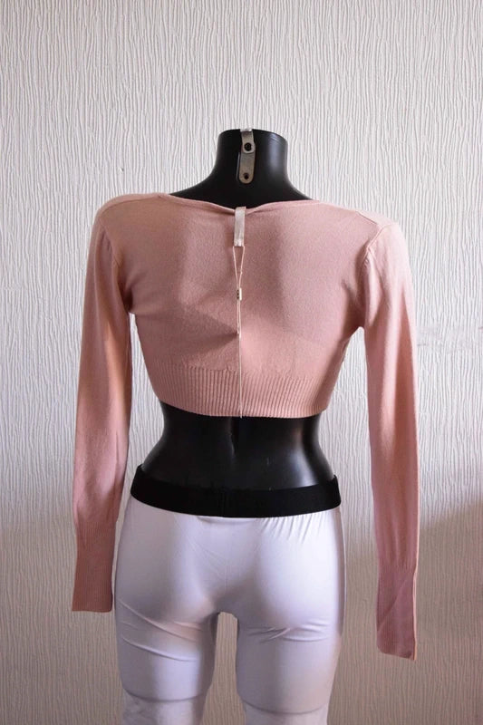 Femme Cardigan Court Gilet c.m.p55 rose S