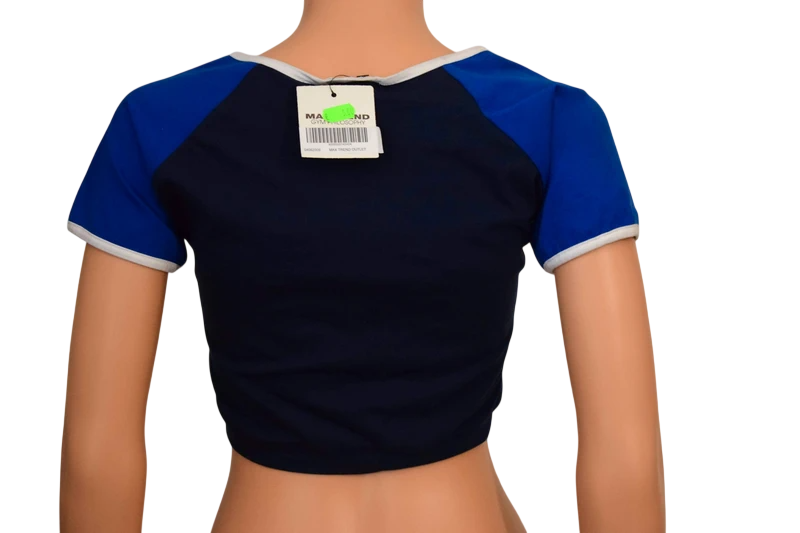 Crop top femme Maxtrend – Marine/Bleu roi – Taille M