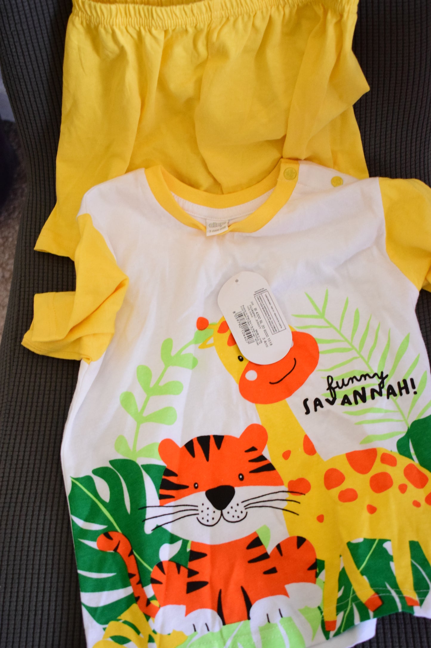 Ensembles 2 pièce Blanc/Jaune 3Ans