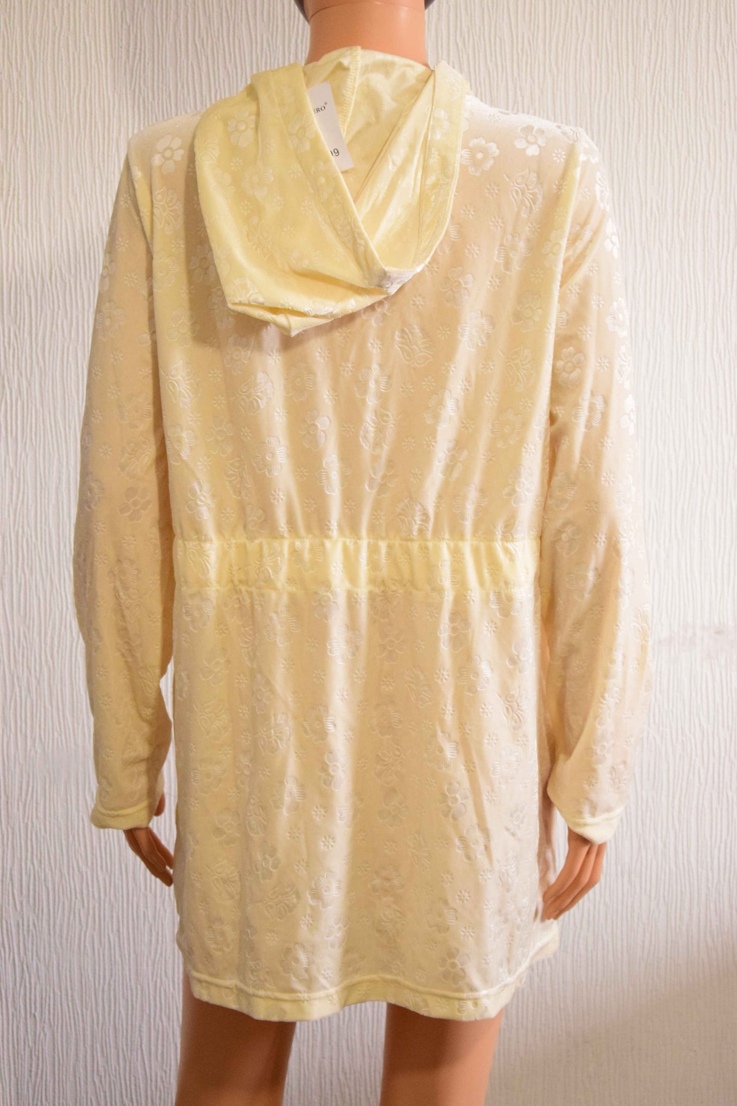 Tunique Loungewear Zippée en Velours Frappé Oronero