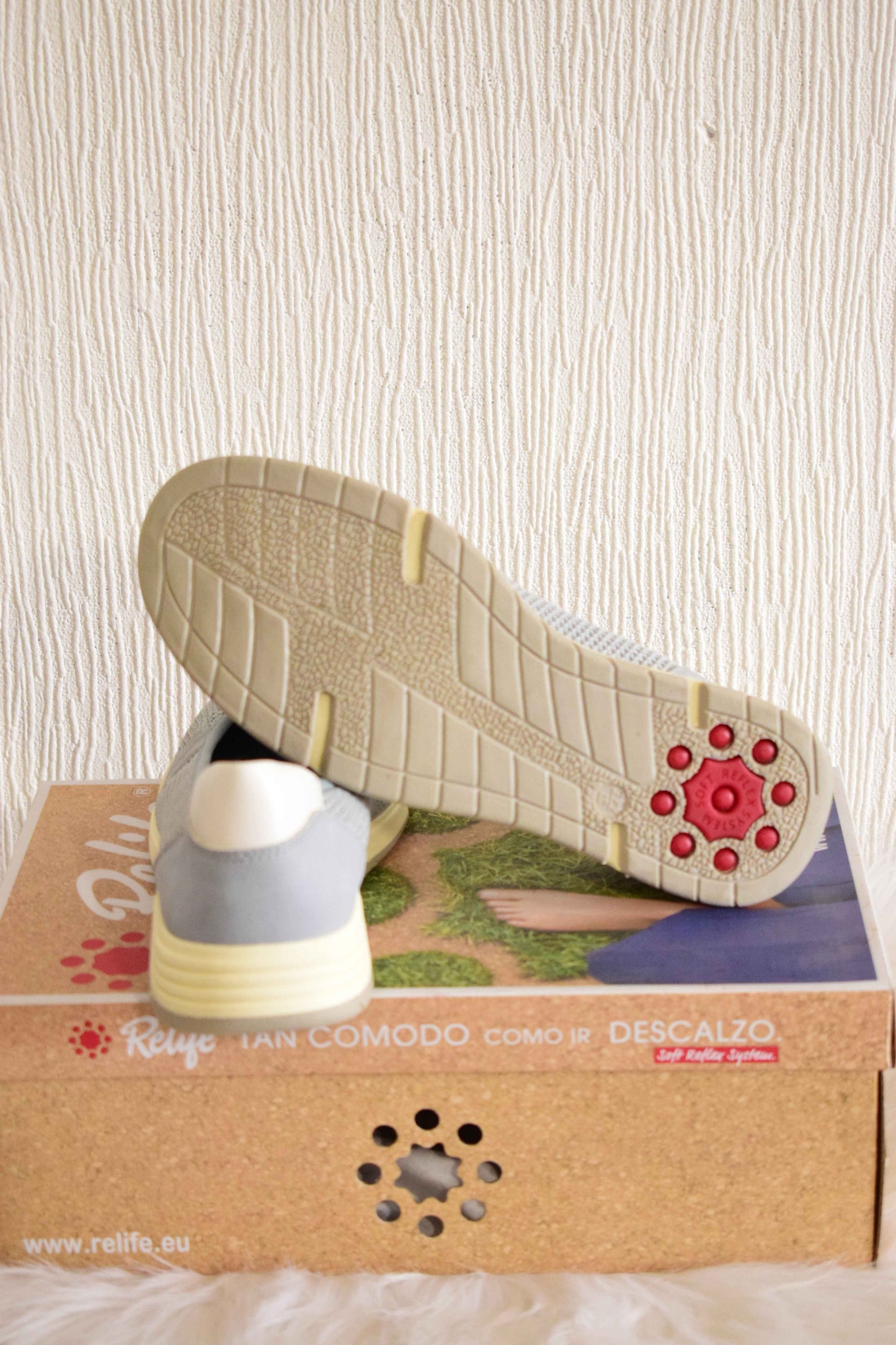 Chaussures Mousse Ergonomiques Bleu Ciel & Semelle Amortissante – Relife 37
