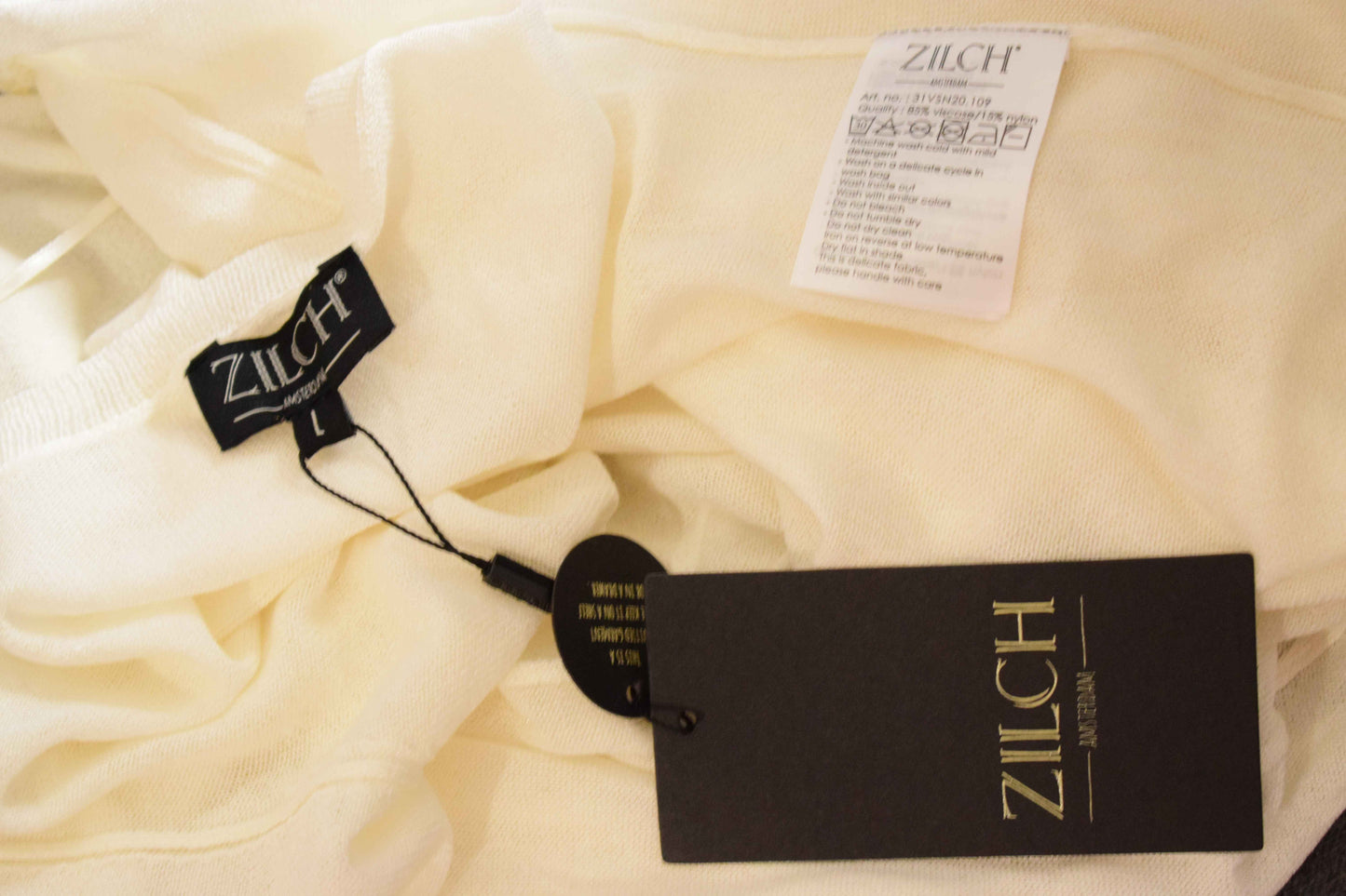 Gilet léger Zilch à Manches Longues Crème L