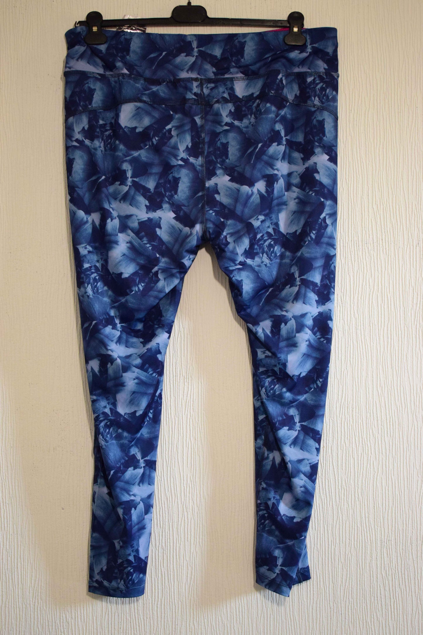 Legging Sport Imprimé Feuillage Bleu xl