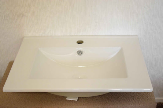 Allibert Vasque Céramique Lavabo Salle de Bain 60 cm