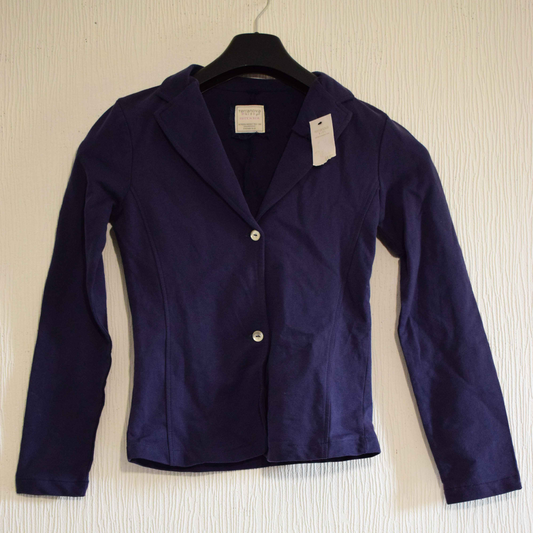 Blazer Souple Décontracté Bleu Nuit pour Enfant 12- 13