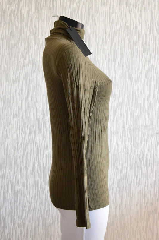 Pull col roulé TIF TIFFY Kaki M