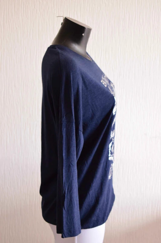 T-shirt à manches longues Stooker marine 38