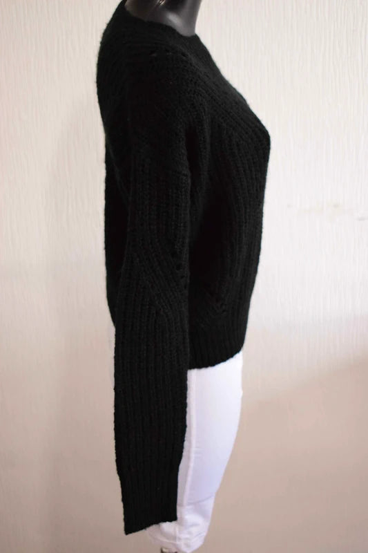 Pull femme noir trendy threads S