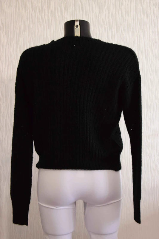 Pull femme noir trendy threads S