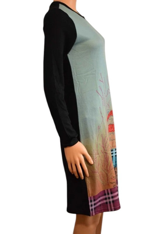 Robe femme Soggo – Imprimé artistique