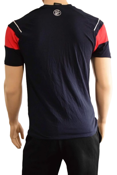 T-shirt homme Gymlegend – Marine / Rouge – Taille L