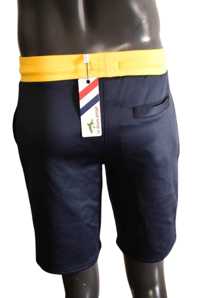 Short Jogging Le Shark Bleu Marine & Ceinture Jaune S