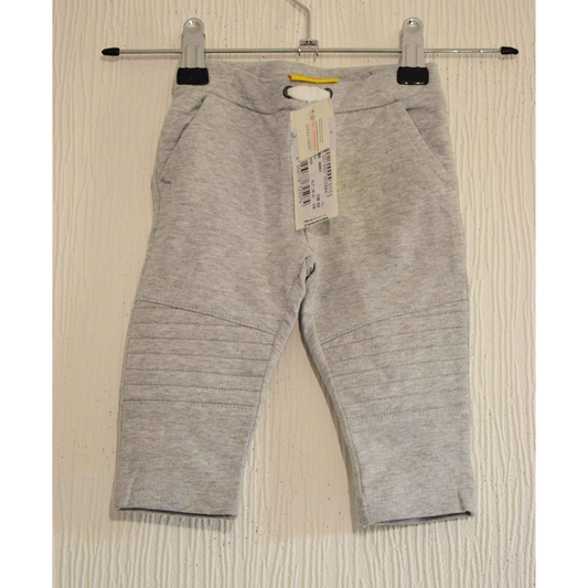 Pantalon de jogging en coton molletonné gris clair pour bébé 3M