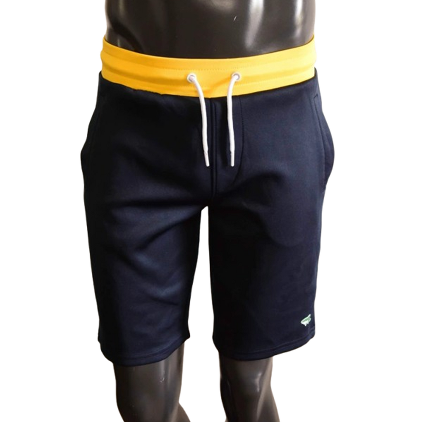 Short Jogging Le Shark Bleu Marine & Ceinture Jaune S