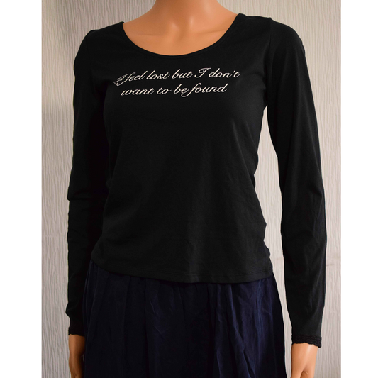 Top manches longues femme Monki – Noir – Taille M