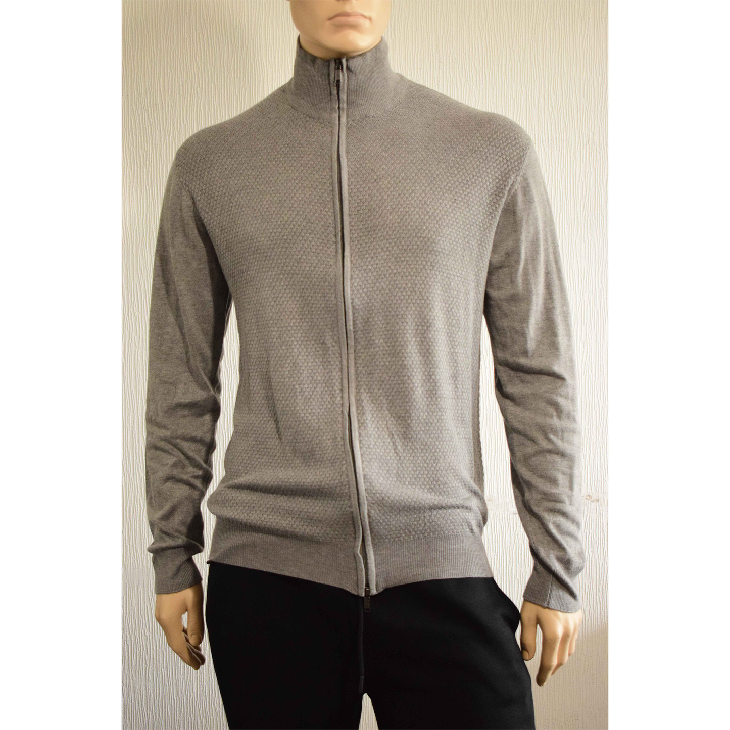 Cardigan zippé col montant Cotton & Silk