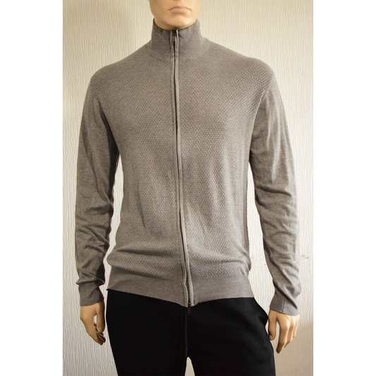 Cardigan zippé col montant Cotton & Silk
