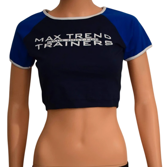 Crop top femme Maxtrend – Marine/Bleu roi – Taille M