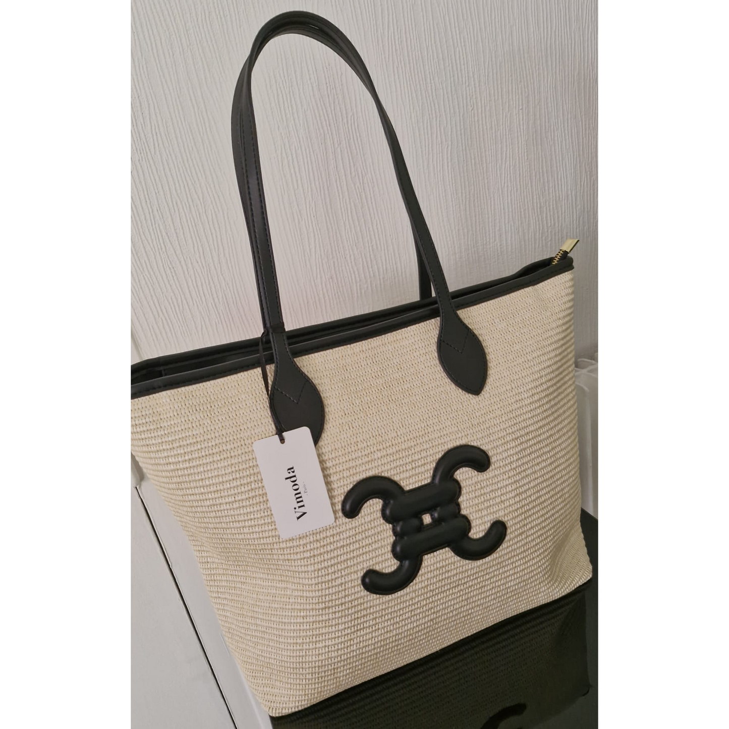 Sac porté main ou épaules logo double C cuir