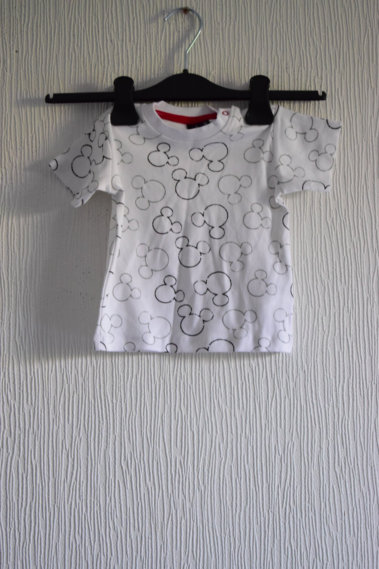 T-Shirt Bébé Imprimé Silhouettes Mickey Mouse - Tons Neutres