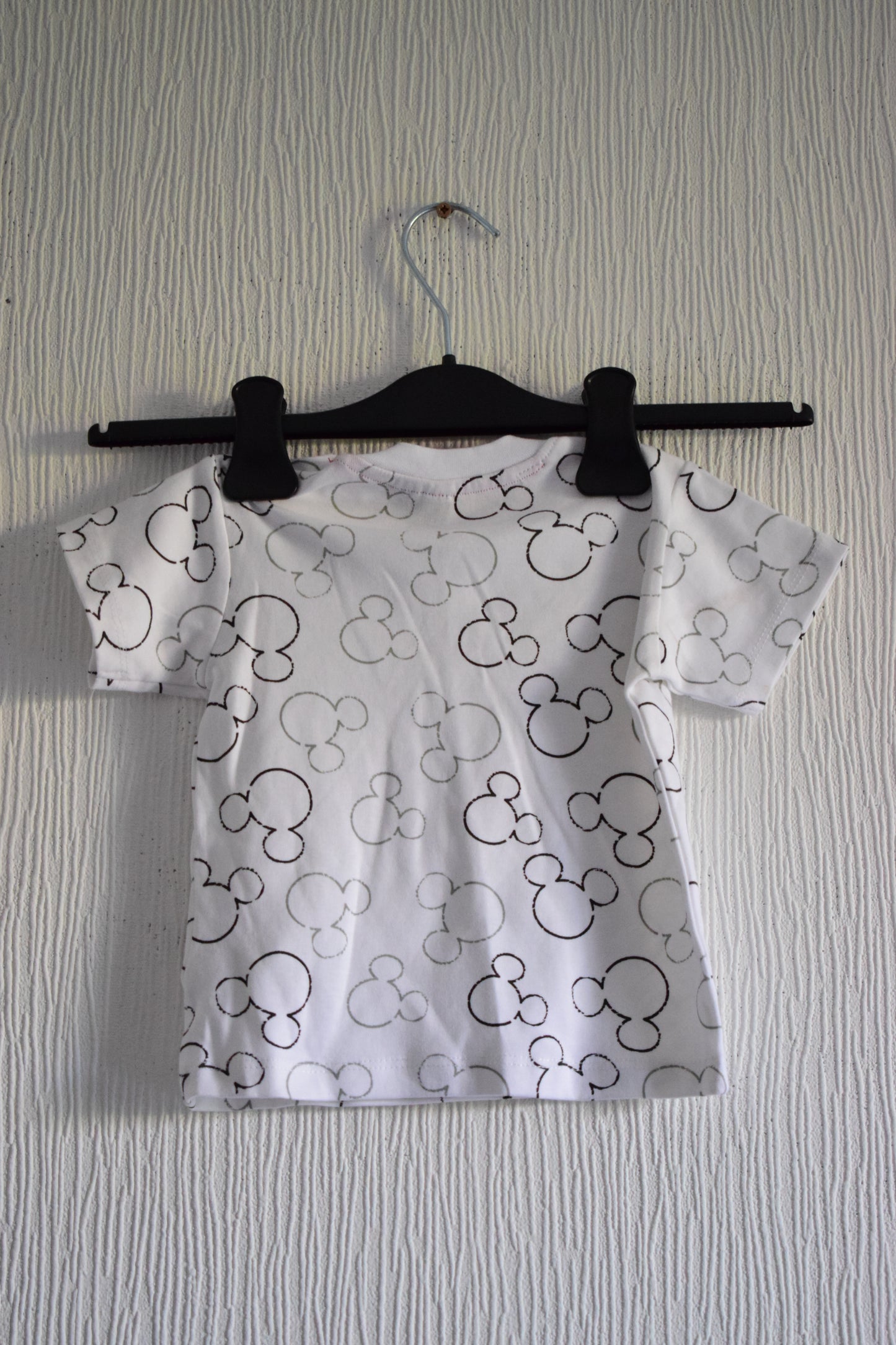T-Shirt Bébé Imprimé Silhouettes Mickey Mouse - Tons Neutres