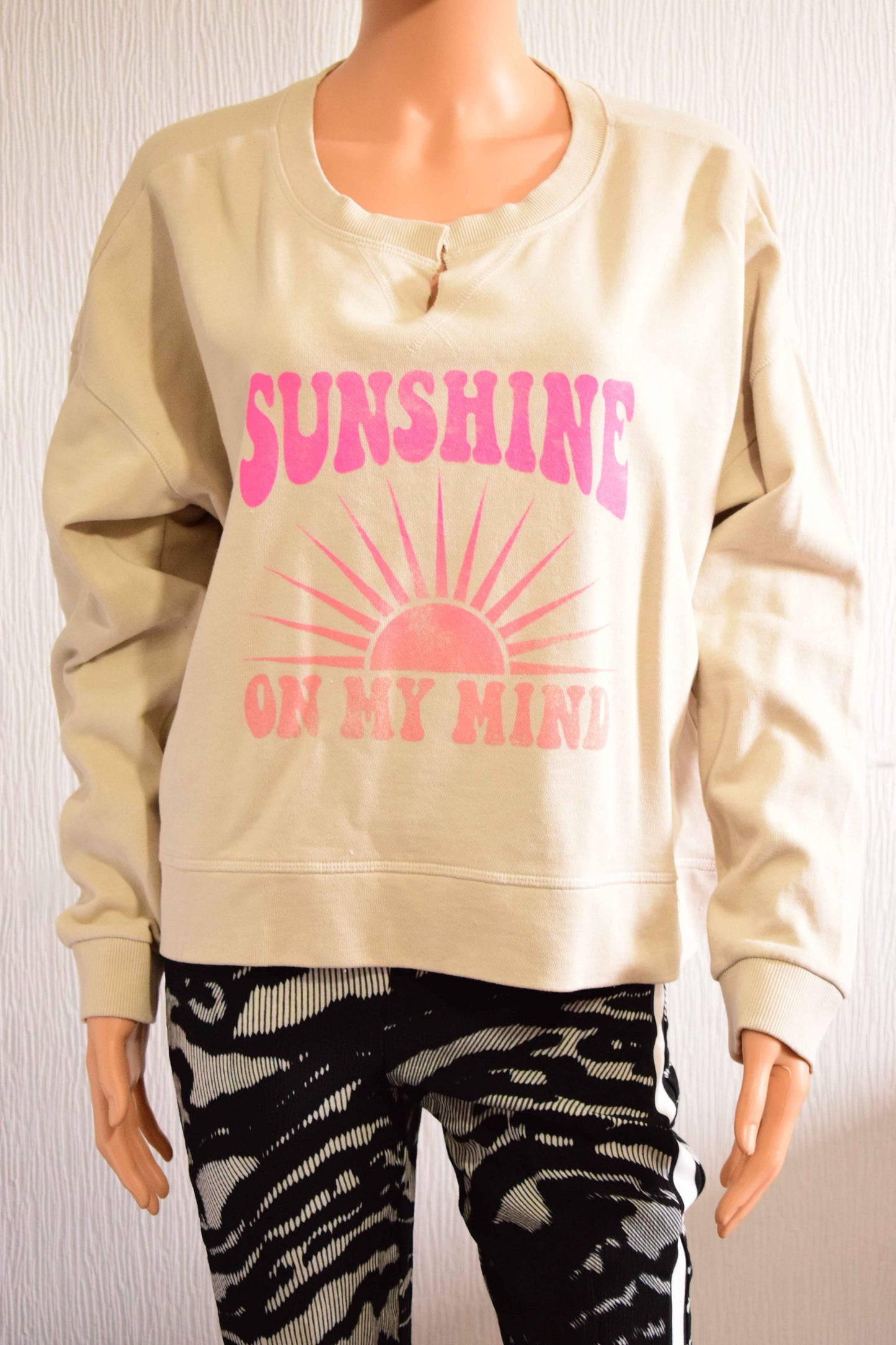 Sweat Oversize Hanes Fuchsia Soleil
