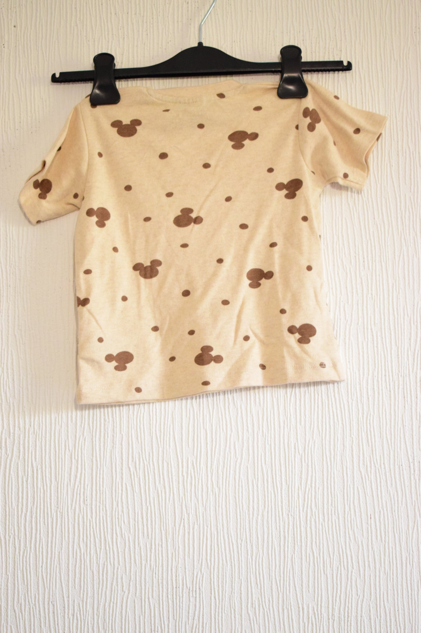 T-Shirt Bébé Imprimé Silhouettes Mickey Mouse - Tons Neutres
