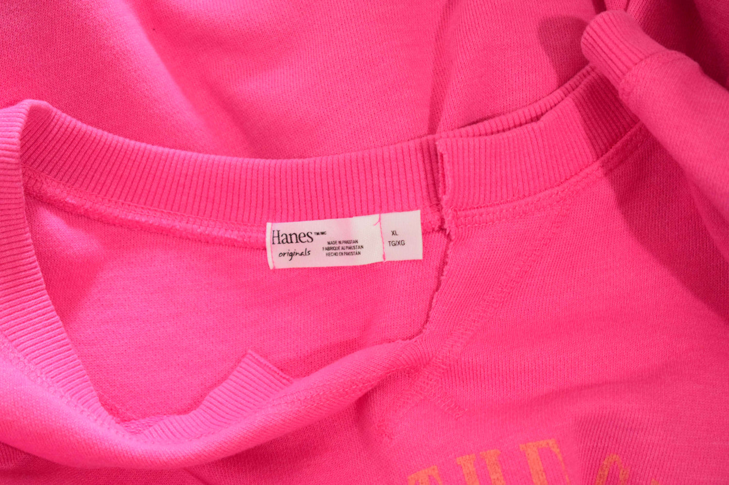 Sweat Oversize Hanes Fuchsia Soleil