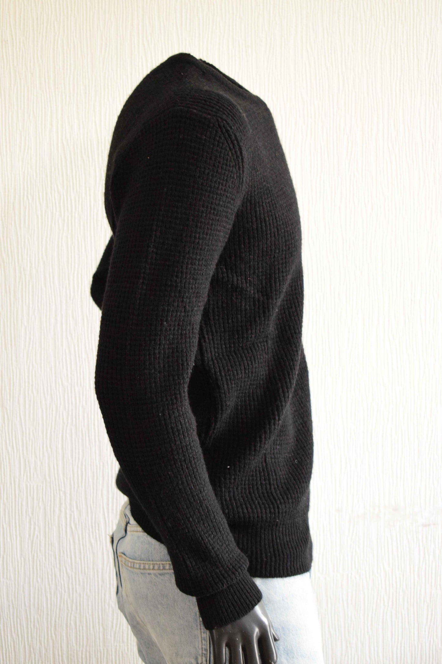 Pull homme noir william de faye