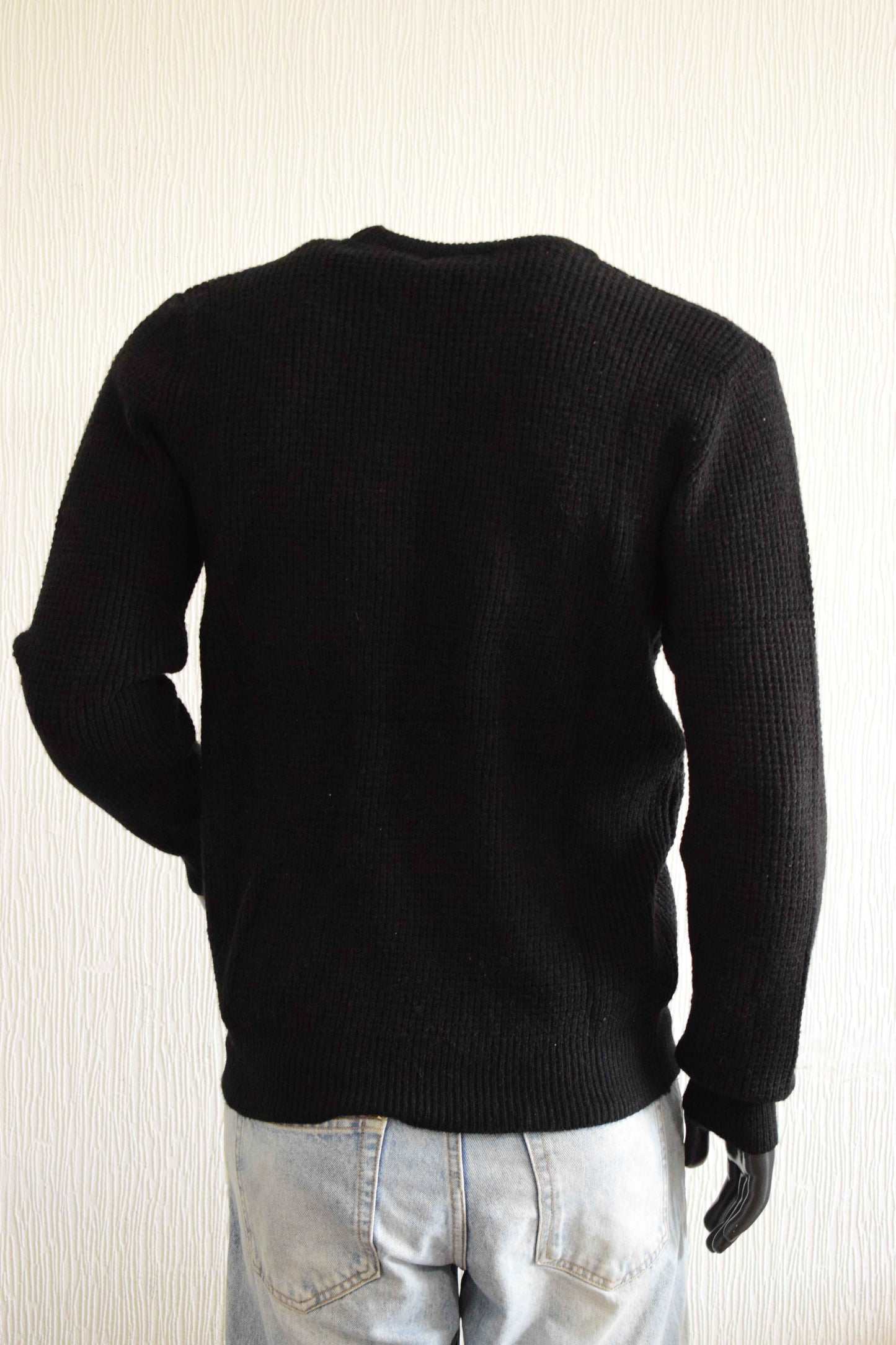 Pull homme noir william de faye