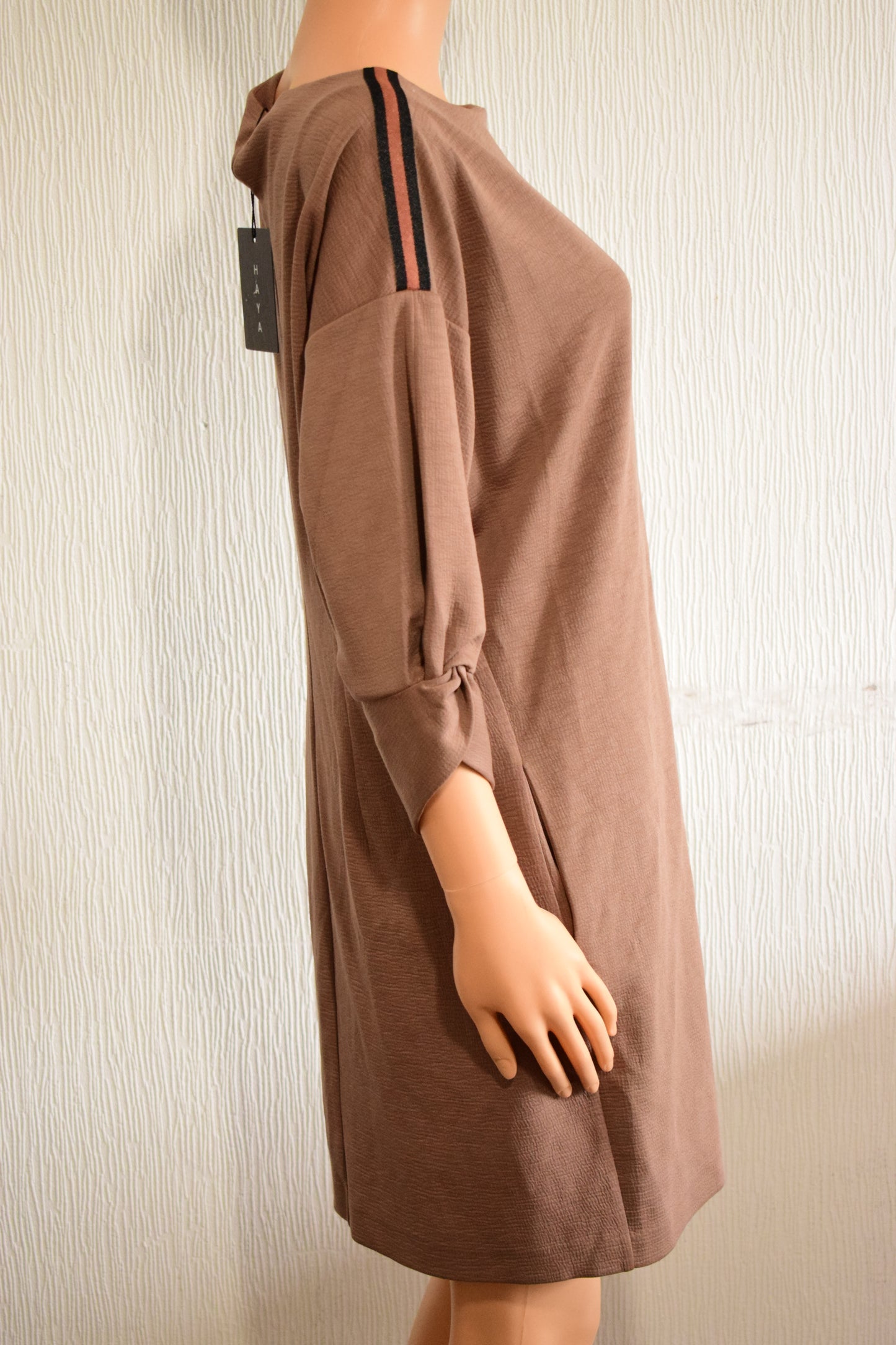 Robe femme Haya – Taupe / Marron chaud – Taille 40