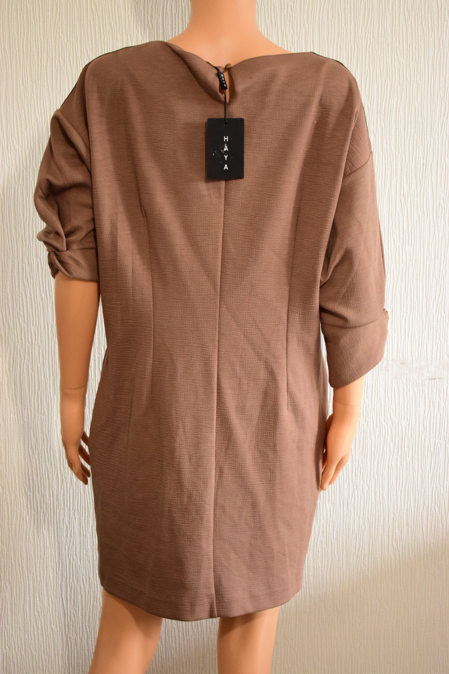 Robe femme Haya – Taupe / Marron chaud – Taille 40