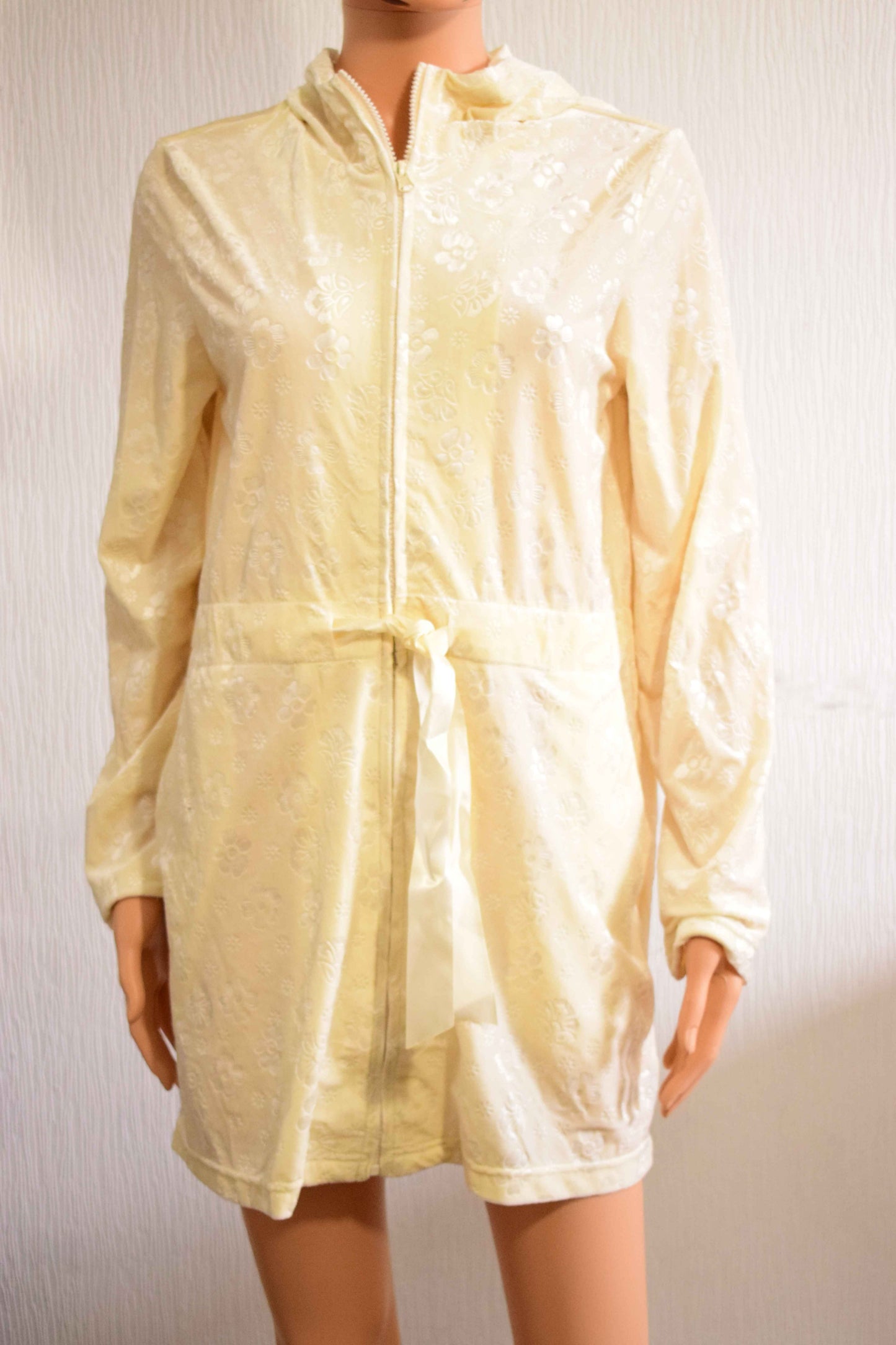 Tunique Loungewear Zippée en Velours Frappé Oronero