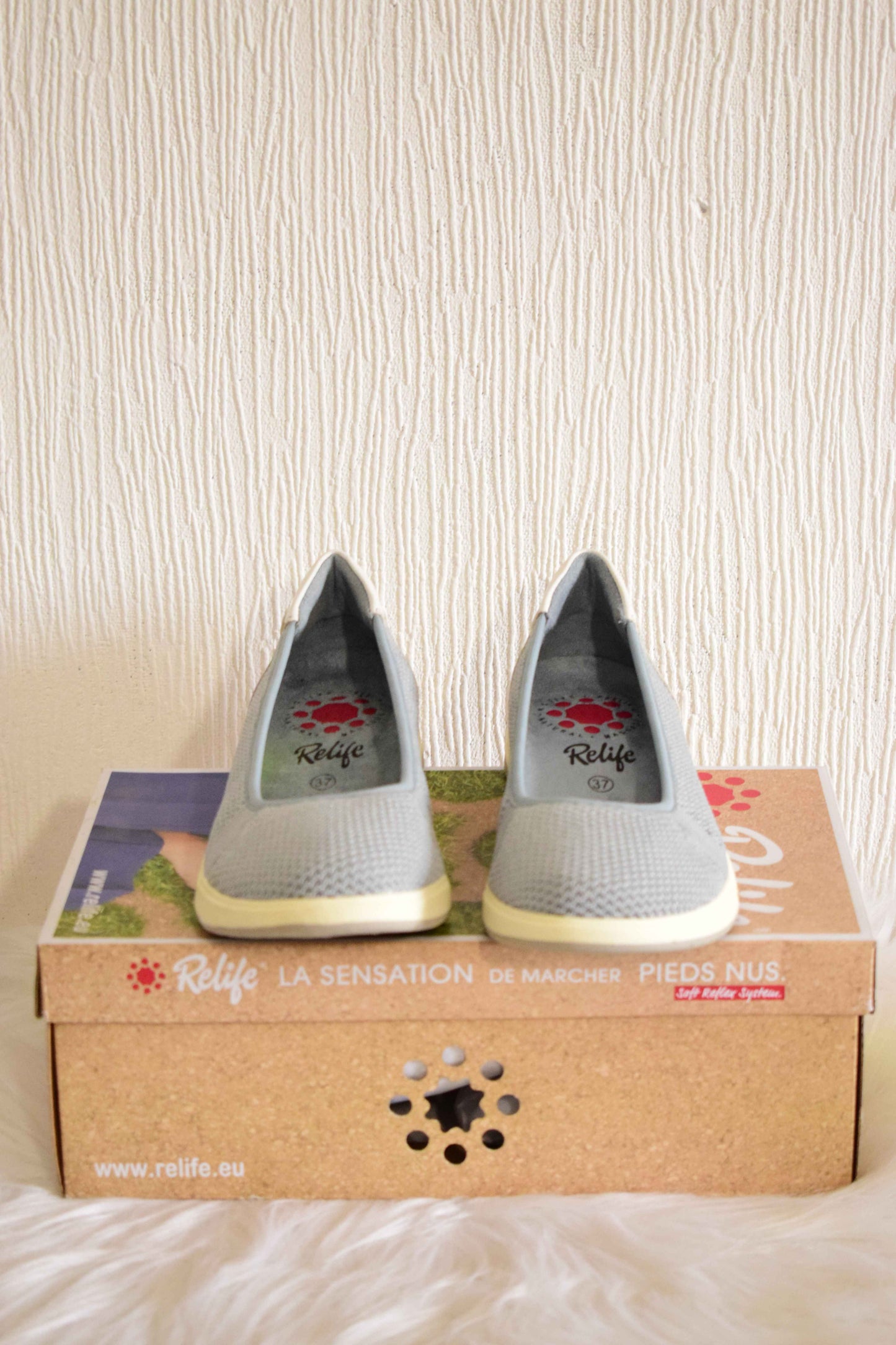 Chaussures Mousse Ergonomiques Bleu Ciel & Semelle Amortissante – Relife 37