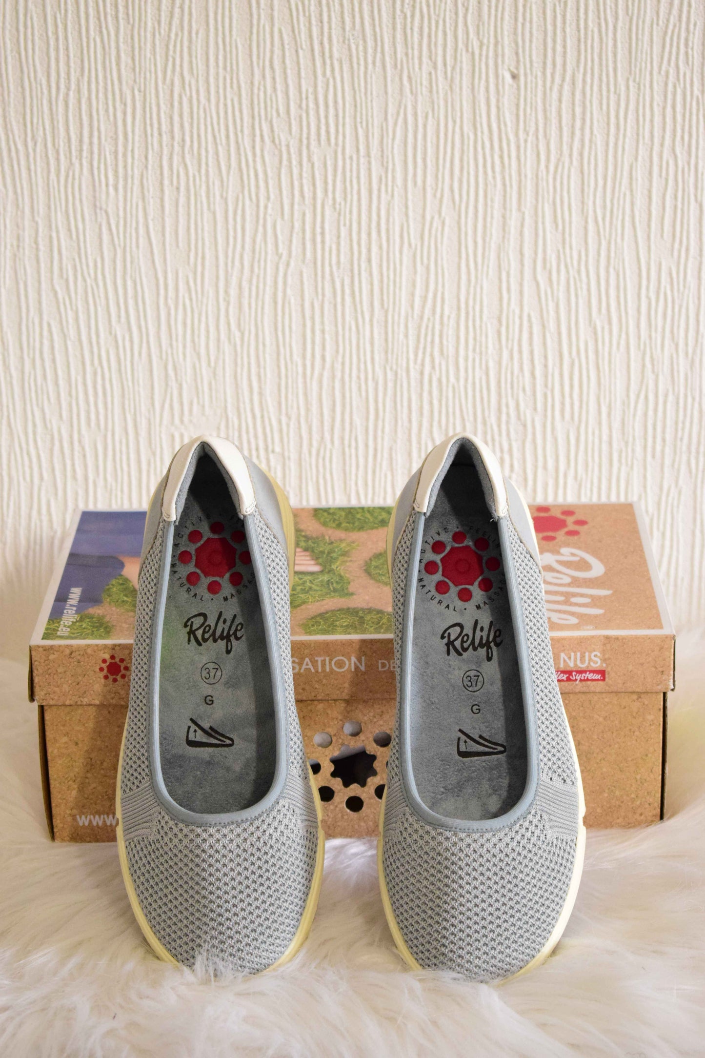 Chaussures Mousse Ergonomiques Bleu Ciel & Semelle Amortissante – Relife 37