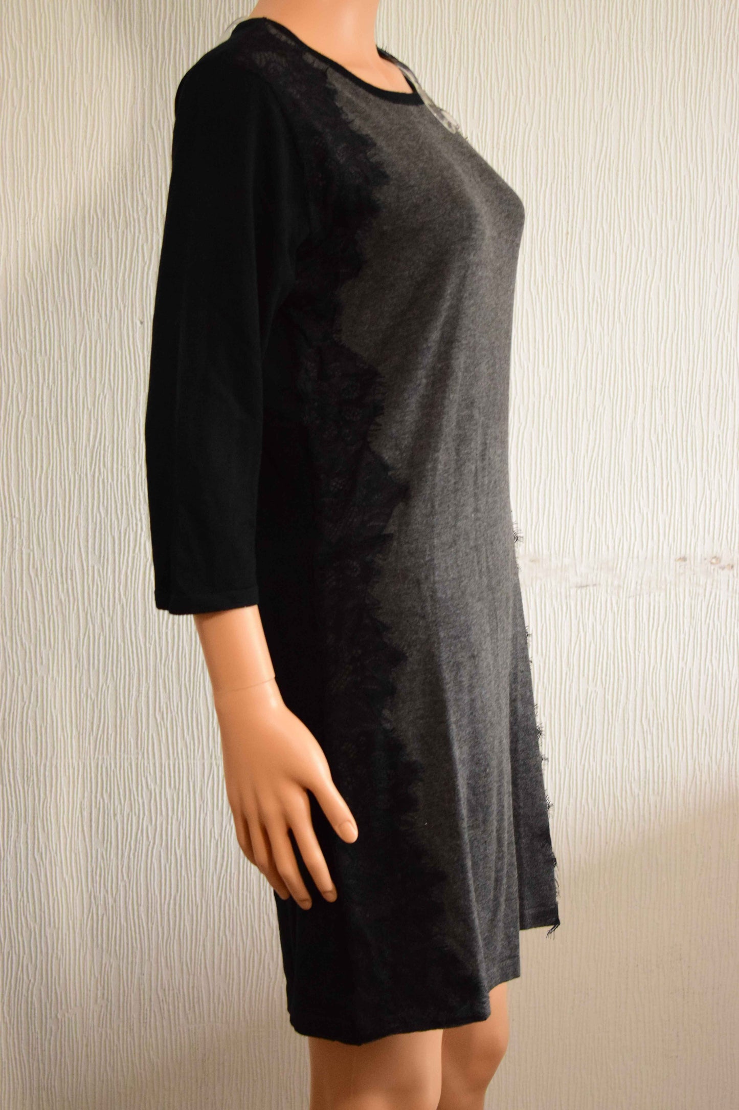 Robe femme Lovetrend – Gris anthracite/Noir – Taille L