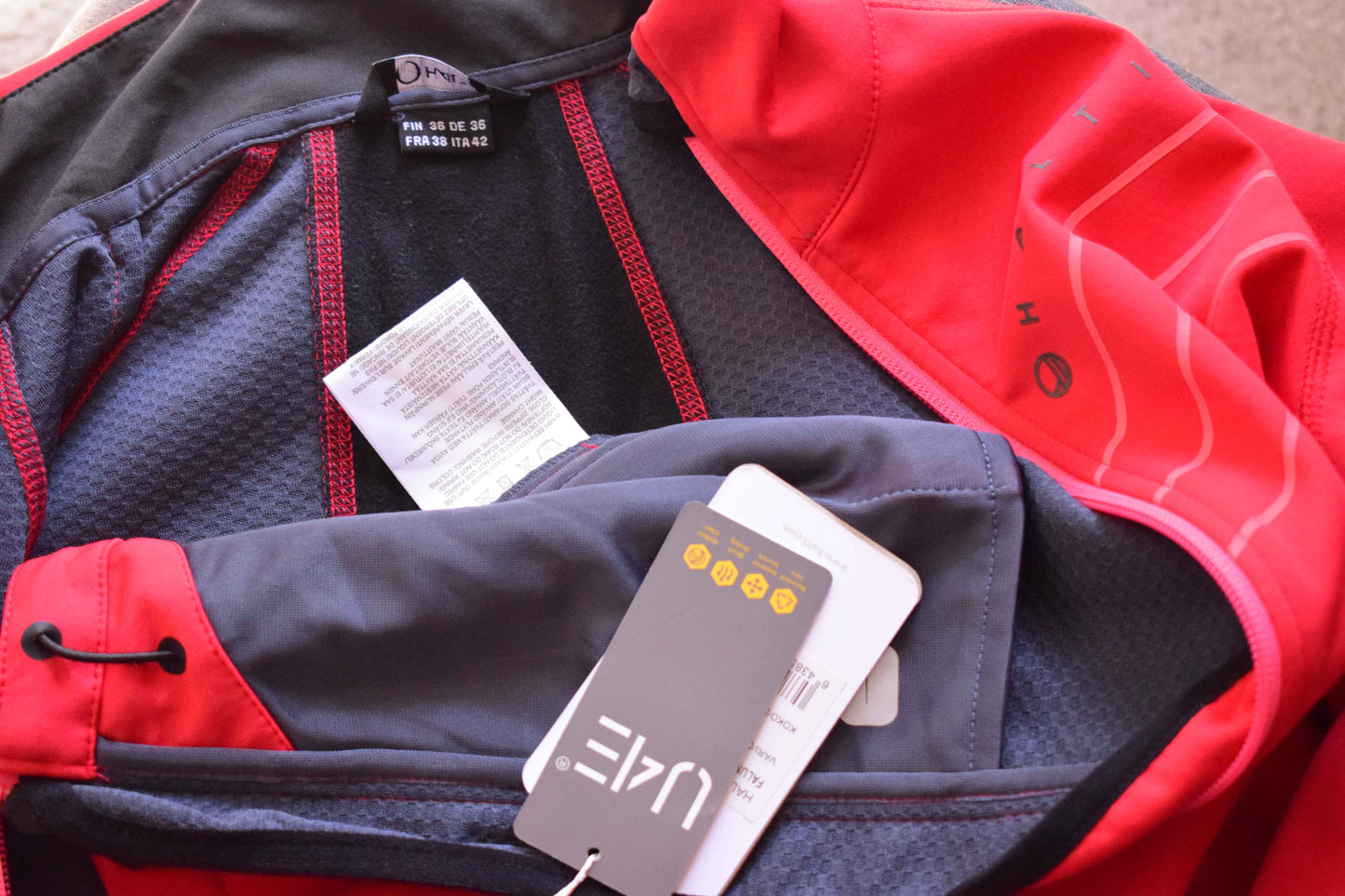 Halti veste femme rouge S