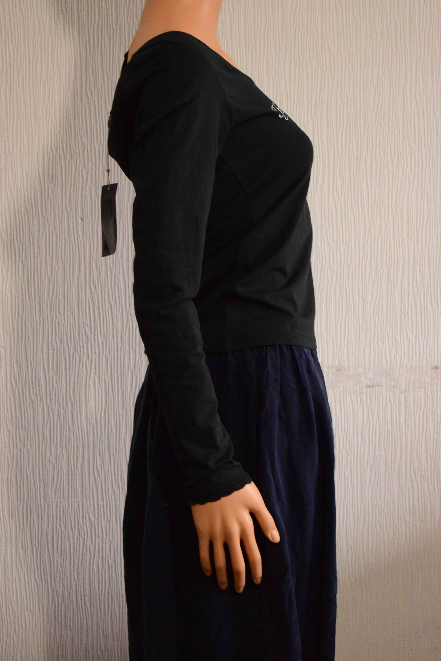 Top manches longues femme Monki – Noir – Taille M