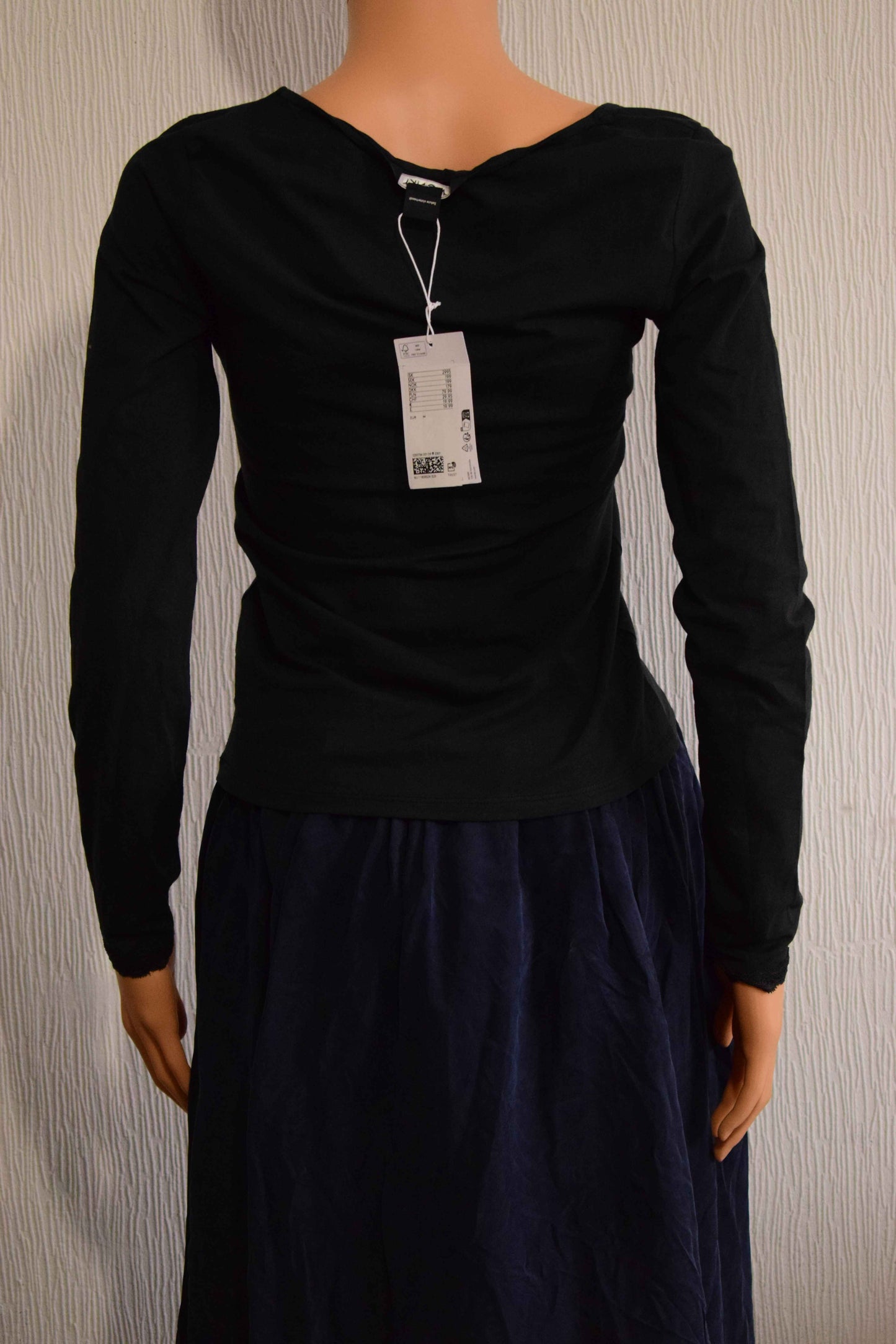 Top manches longues femme Monki – Noir – Taille M