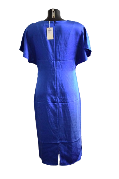 Robe midi George Davies  Bleu Royal