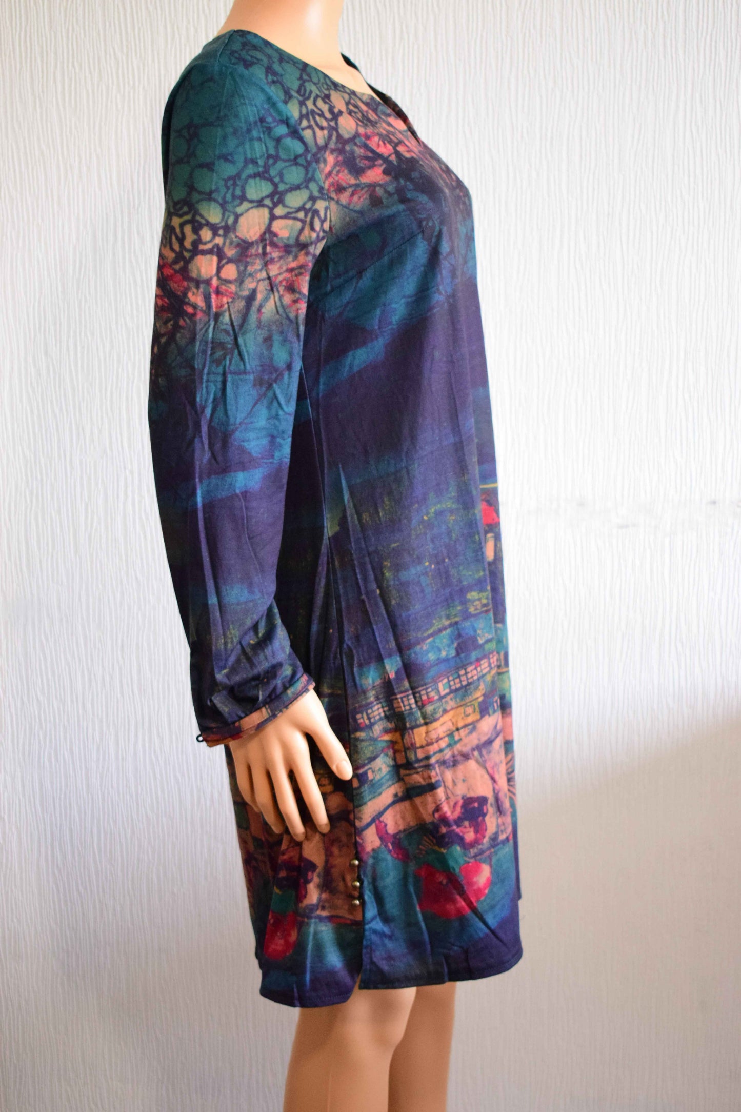 Robe femme Soggo – Imprimé artistique multicolore