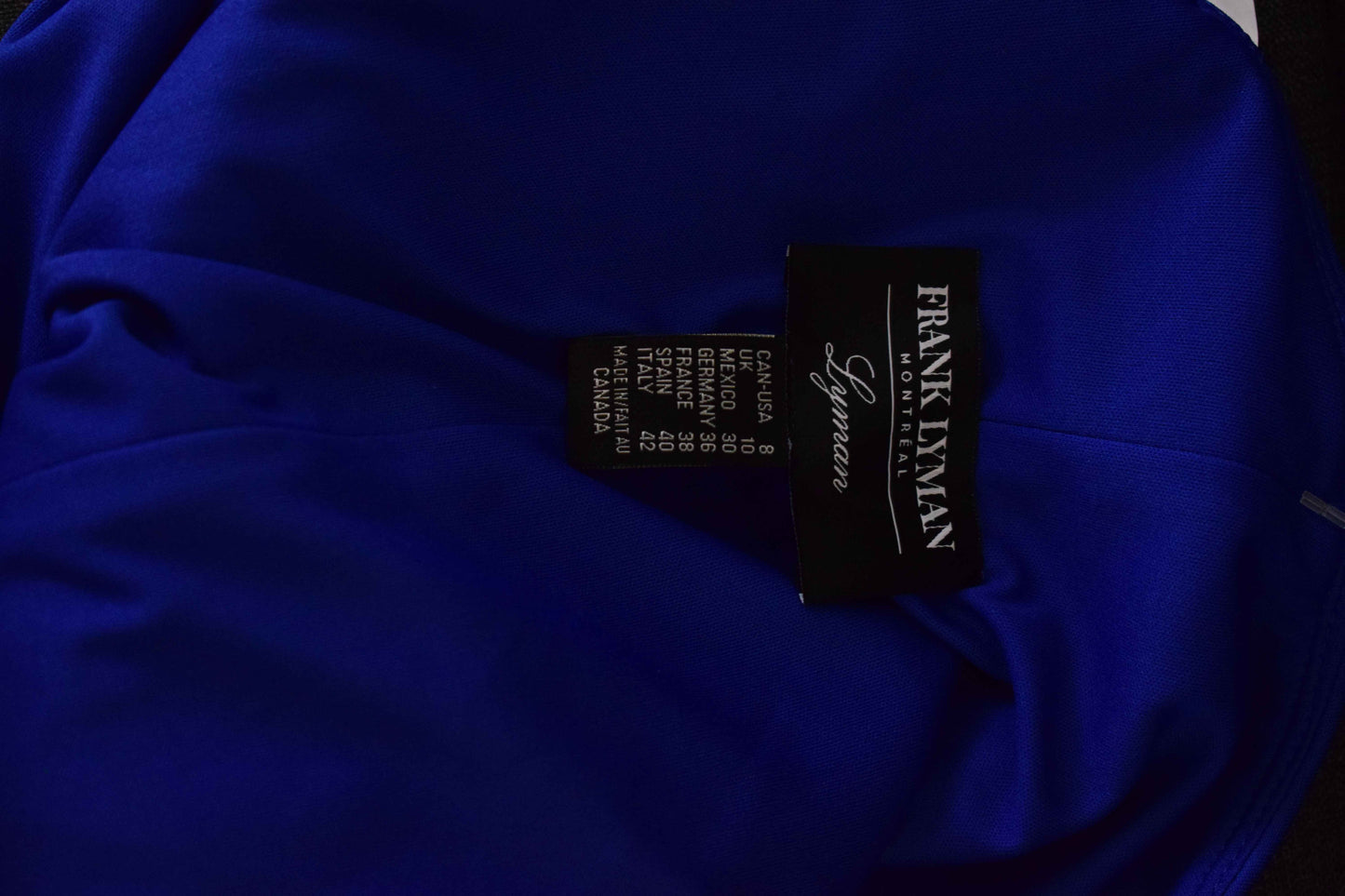 Robe frank lyman bleu
