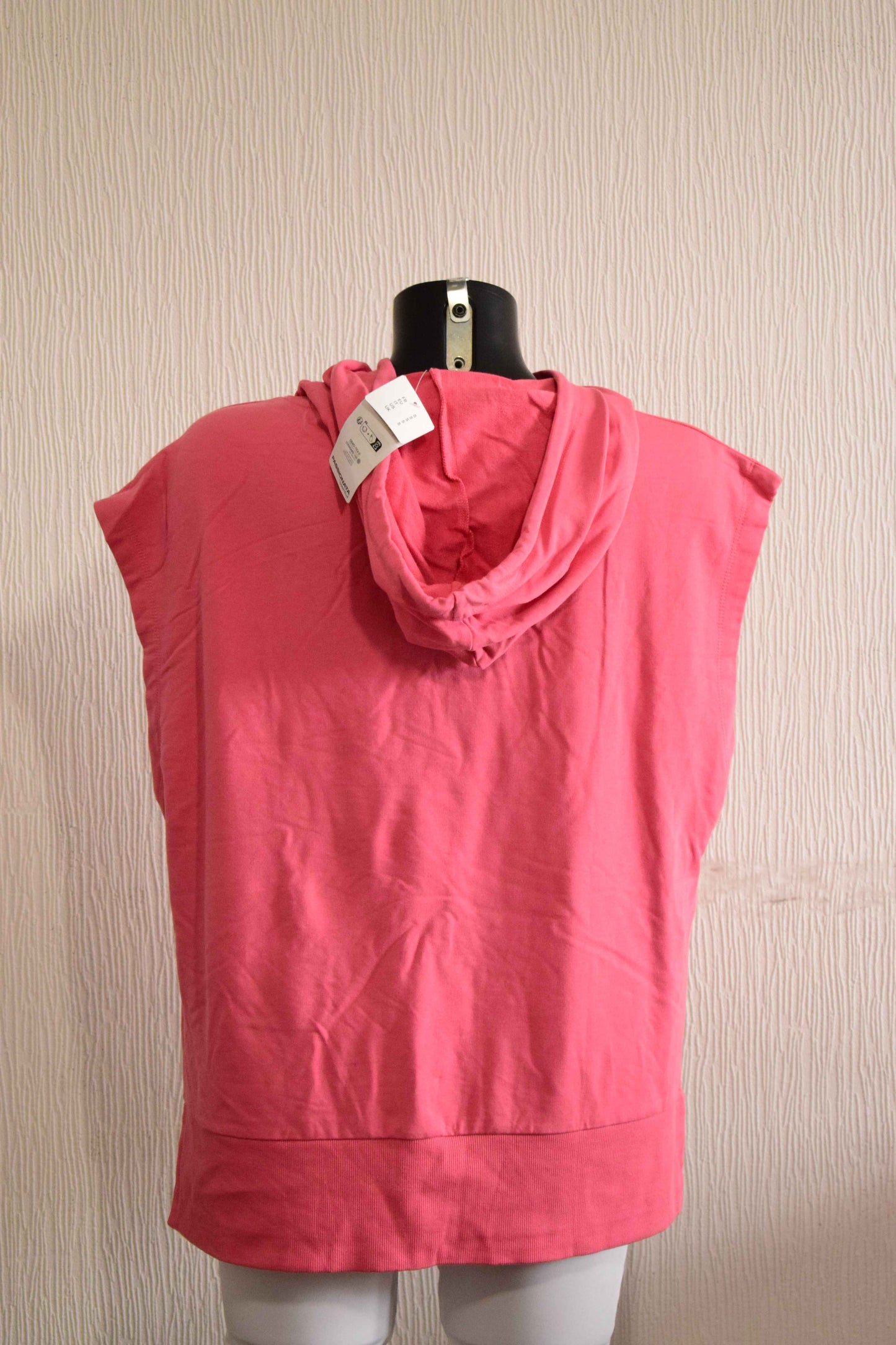 Sweat sans manches à capuche S