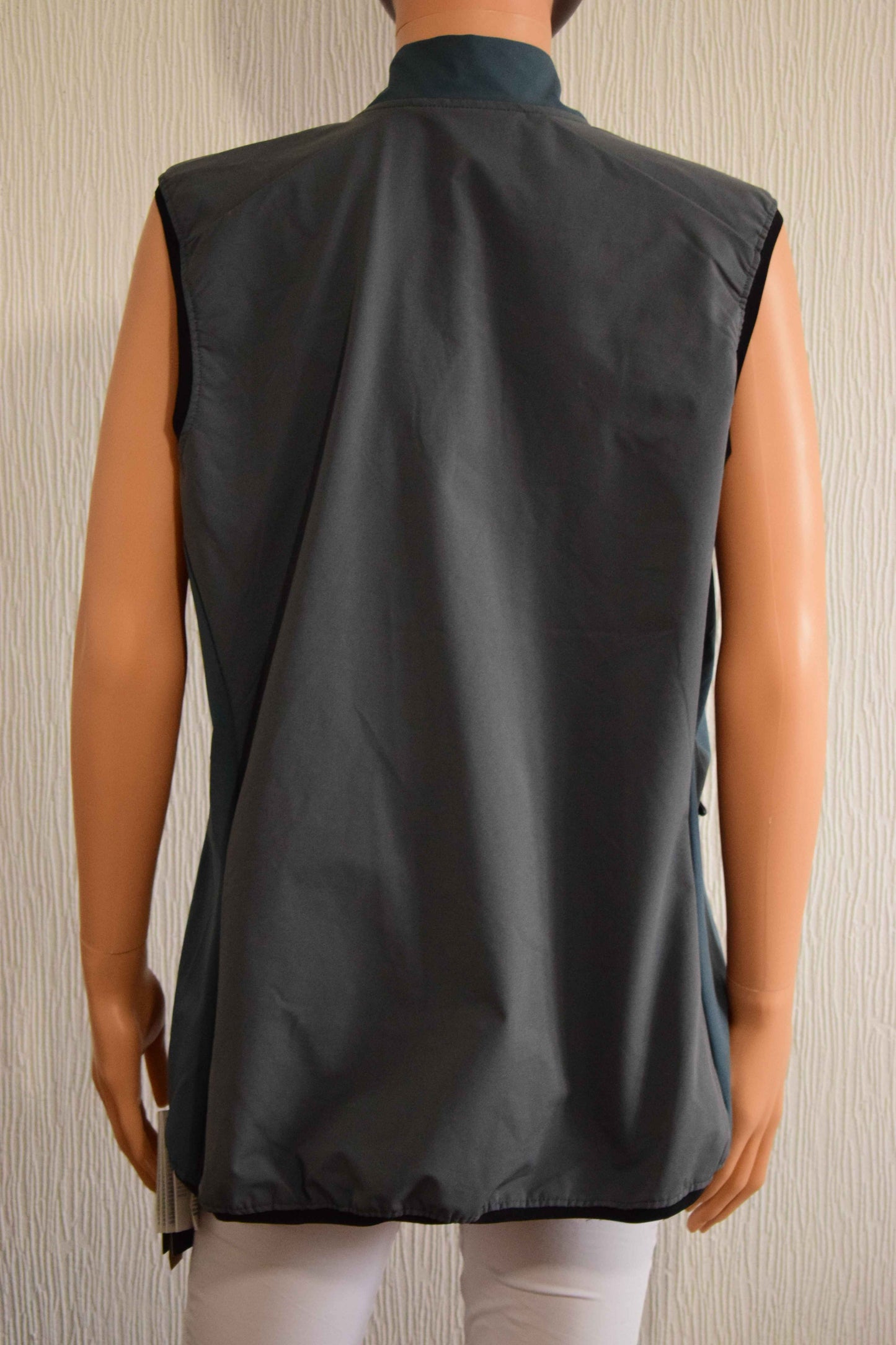 Gilet Technique Hybride Sans Manches femme- Bicolore Noir et Gris Souris