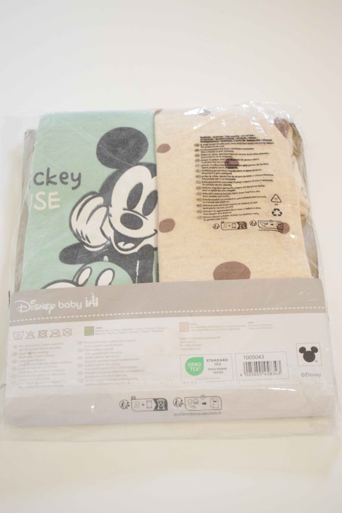 Lot de 2 T-shirts Mickey Mouse - Disney Baby 9 à 12 mois