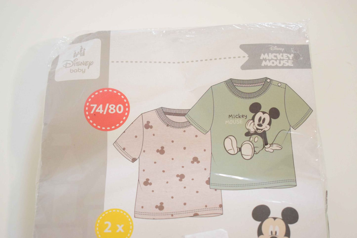 Lot de 2 T-shirts Mickey Mouse - Disney Baby 9 à 12 mois