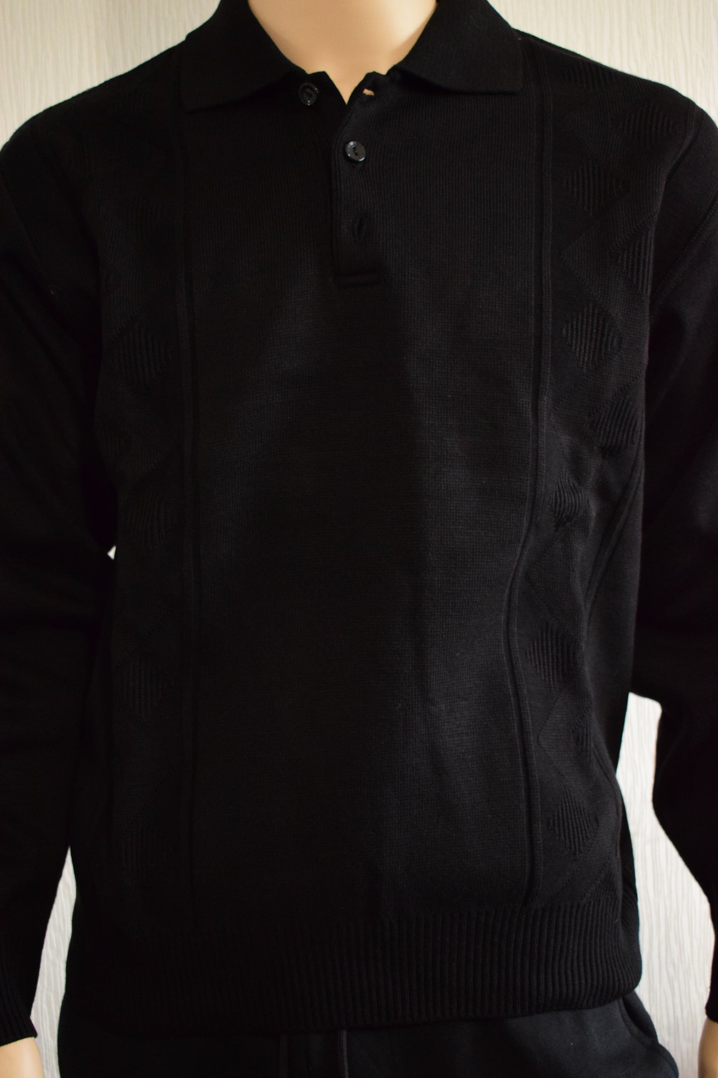 Pull polo homme Teddix – Noir – Taille L