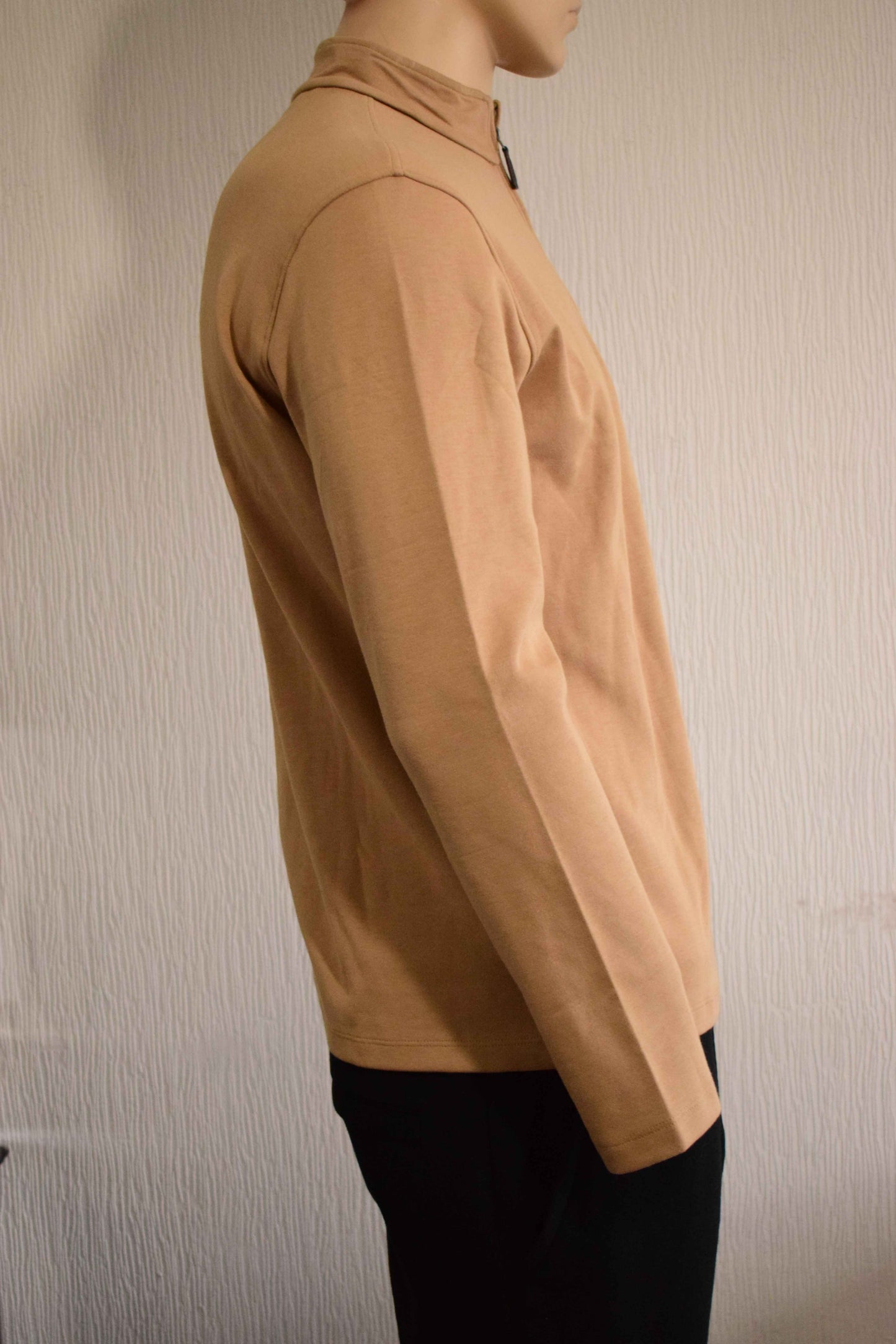 Sweat Col Camionneur Éco-Conçu – Camel