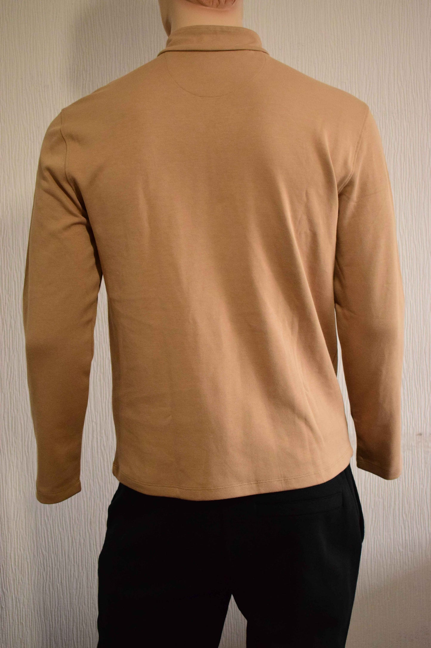 Sweat Col Camionneur Éco-Conçu – Camel