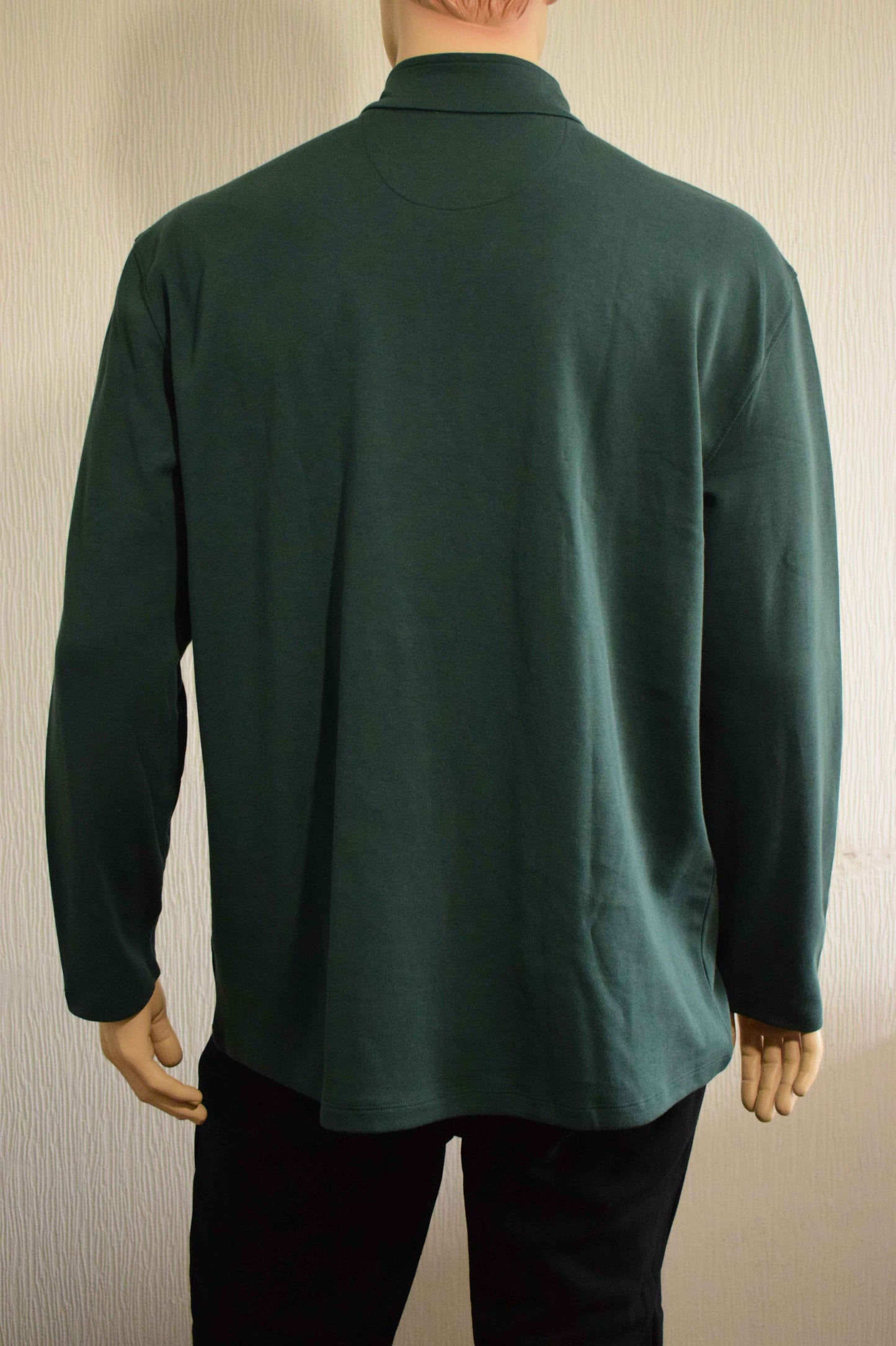 Sweat Col Camionneur Fluide – Vert Sapin